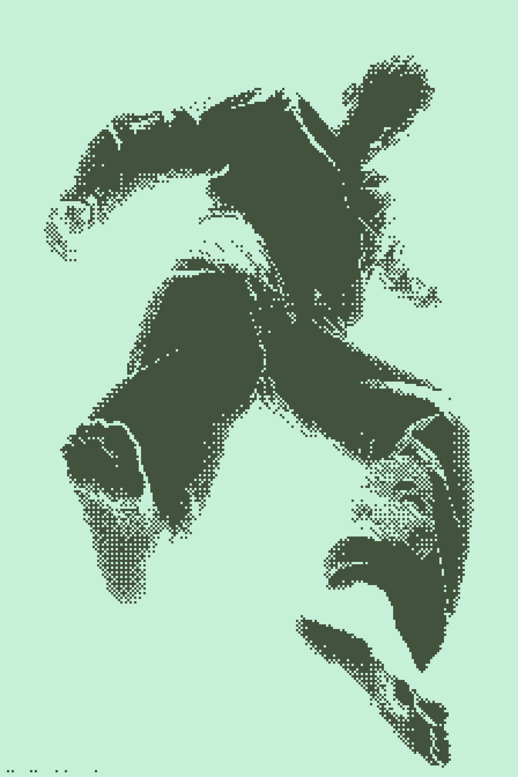 Nokia 3310 preset example with two-color dither