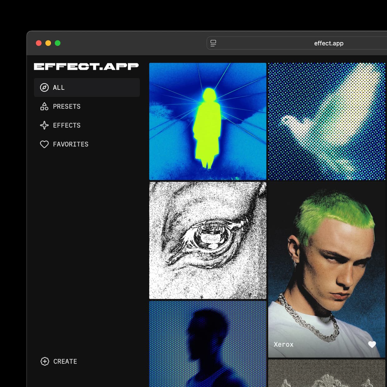 Curated presets library