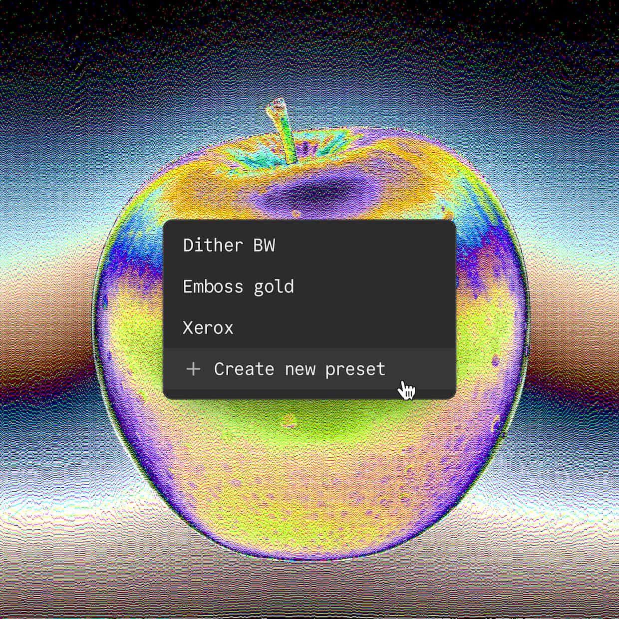 Save and share presets